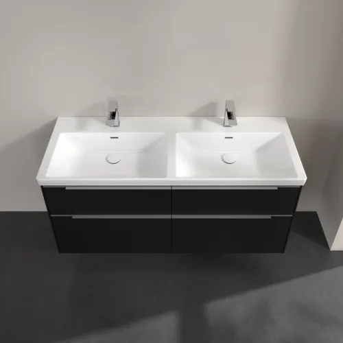 Bild von VILLEROY BOCH Subway 3.0 Waschbeckenunterschrank, 4 Auszüge, 1272 x 576 x 478 mm, Volcano Black #C56800VL
