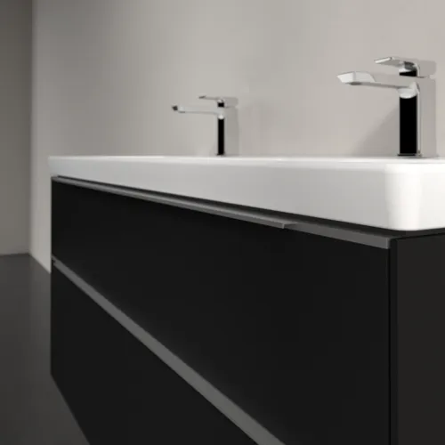Bild von VILLEROY BOCH Subway 3.0 Waschbeckenunterschrank, 4 Auszüge, 1272 x 576 x 478 mm, Volcano Black #C56800VL