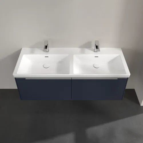 Bild von VILLEROY BOCH Subway 3.0 Waschbeckenunterschrank, 2 Auszüge, 1272 x 429 x 478 mm, Marine Blue #C56700VQ