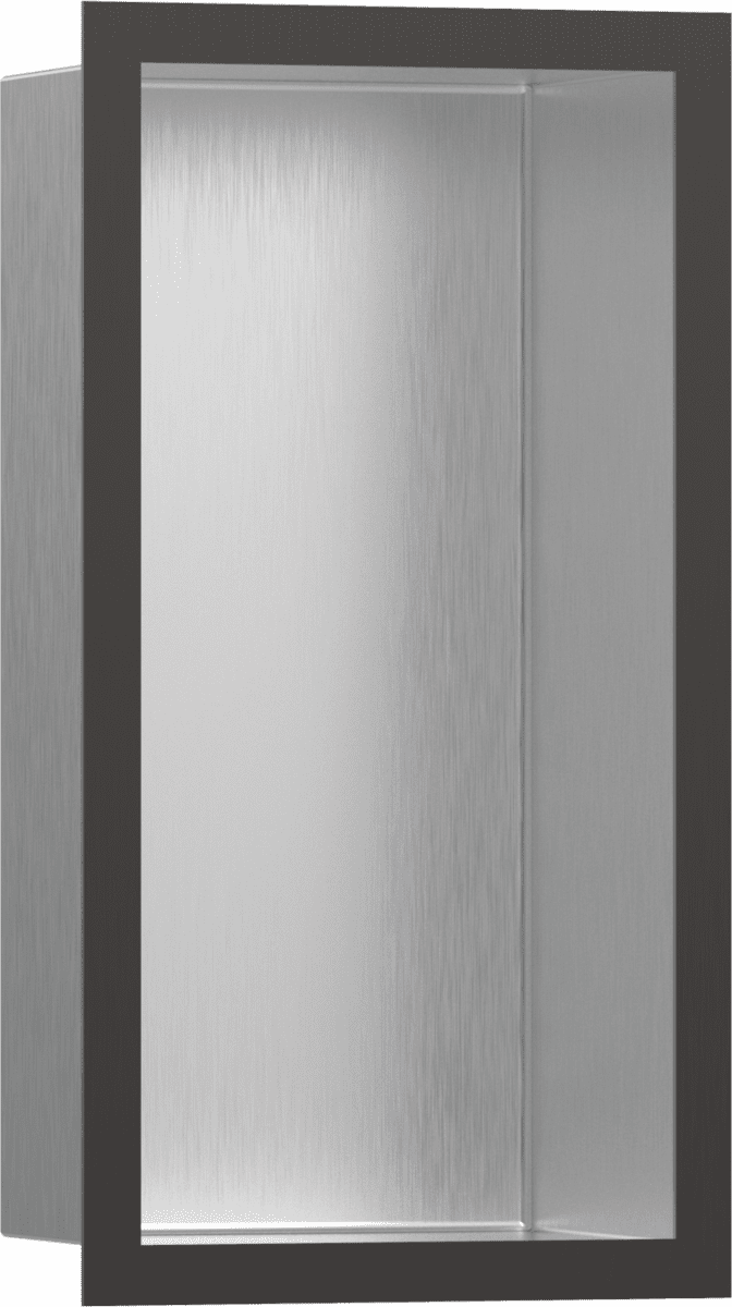 Picture of HANSGROHE XtraStoris Individual Wall niche Brushed Stainless Steel with design frame 300/150/100 #56094340 - Brushed Stainless Steel