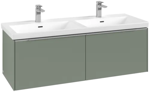 Bild von VILLEROY BOCH Subway 3.0 Waschbeckenunterschrank, mit Beleuchtung, 2 Auszüge, 1272 x 429 x 478 mm, Soft Green #C567L0AF