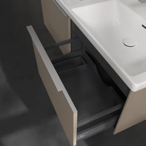 Bild von VILLEROY BOCH Subway 3.0 Waschbeckenunterschrank, 2 Auszüge, 1272 x 429 x 478 mm, Taupe #C56700VM
