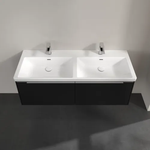 Bild von VILLEROY BOCH Subway 3.0 Waschbeckenunterschrank, 2 Auszüge, 1272 x 429 x 478 mm, Volcano Black #C56700VL