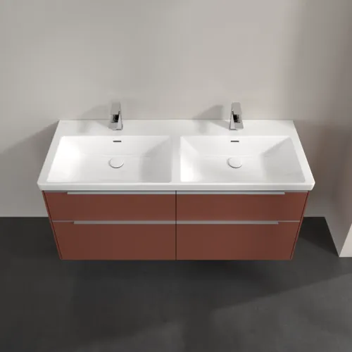 Bild von VILLEROY BOCH Subway 3.0 Waschbeckenunterschrank, 4 Auszüge, 1272 x 576 x 478 mm, Wine Red #C56800AH
