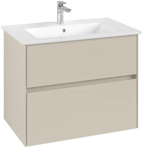 Bild von VILLEROY BOCH Collaro Waschbeckenunterschrank, mit Beleuchtung, 2 Auszüge, 761 x 610 x 480 mm, Cashmere Grey #C144B0VN