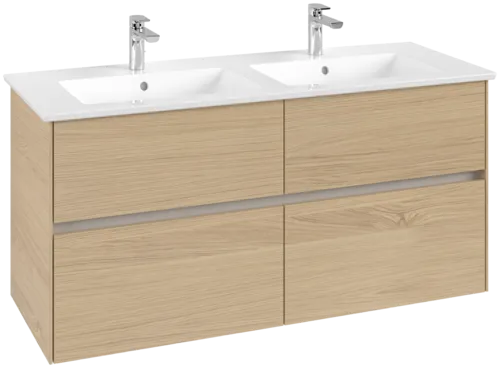 Bild von VILLEROY BOCH Collaro Waschbeckenunterschrank, 4 Auszüge, 1261 x 610 x 480 mm, Nordic Oak #C14700VJ