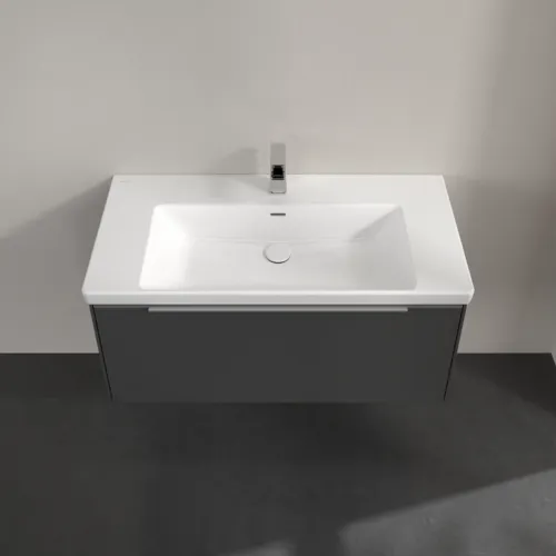 Bild von VILLEROY BOCH Subway 3.0 Waschbeckenunterschrank, mit Beleuchtung, 1 Auszug, 973 x 429 x 478 mm, Graphite #C569L0VR