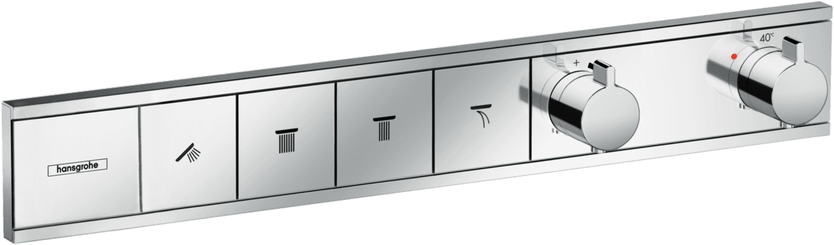 Bild von HANSGROHE RainSelect Thermostat Unterputz für 4 Verbraucher #15382000 - Chrom