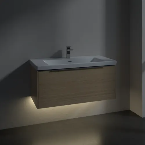 Bild von VILLEROY BOCH Subway 3.0 Waschbeckenunterschrank, mit Beleuchtung, 1 Auszug, 973 x 429 x 478 mm, Nordic Oak #C569L0VJ