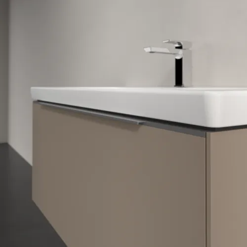 Bild von VILLEROY BOCH Subway 3.0 Waschbeckenunterschrank, mit Beleuchtung, 1 Auszug, 973 x 429 x 478 mm, Taupe #C569L0VM
