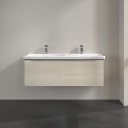 Bild von VILLEROY BOCH Subway 3.0 Waschbeckenunterschrank, 2 Auszüge, 1272 x 429 x 478 mm, White Oak #C56700AA