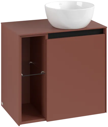 Bild von VILLEROY BOCH Collaro Waschbeckenunterschrank, 1 Tür, 600 x 548 x 380 mm, Wine Red / Wine Red #C15100AH