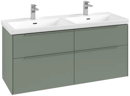 Bild von VILLEROY BOCH Subway 3.0 Waschbeckenunterschrank, 4 Auszüge, 1272 x 576 x 478 mm, Soft Green #C56802AF