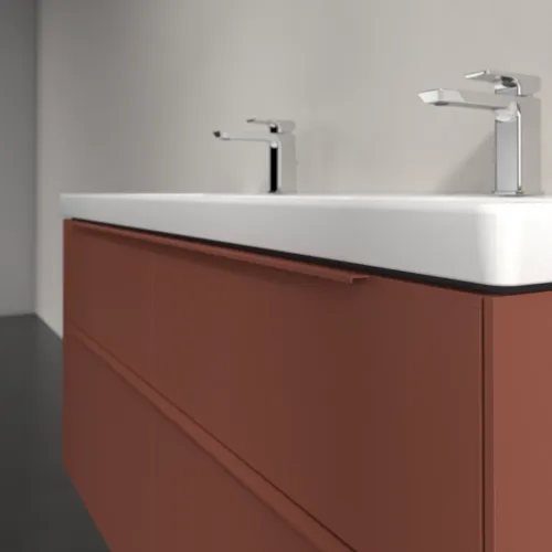 Bild von VILLEROY BOCH Subway 3.0 Waschbeckenunterschrank, 4 Auszüge, 1272 x 576 x 478 mm, Wine Red #C56802AH