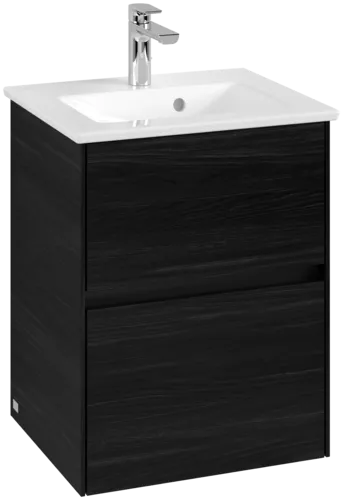 Bild von VILLEROY BOCH Collaro Waschbeckenunterschrank, 2 Auszüge, 472 x 610 x 404 mm, Black Oak #C14100AB