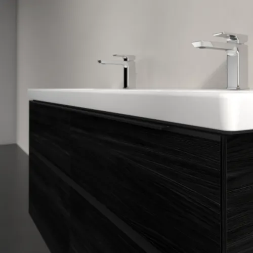 Bild von VILLEROY BOCH Subway 3.0 Waschbeckenunterschrank, 4 Auszüge, 1272 x 576 x 478 mm, Black Oak #C56801AB