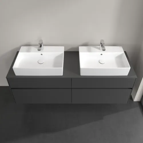 Bild von VILLEROY BOCH Collaro Waschbeckenunterschrank, mit Beleuchtung, 4 Auszüge, 1600 x 548 x 500 mm, Graphite / Graphite #C137B0VR