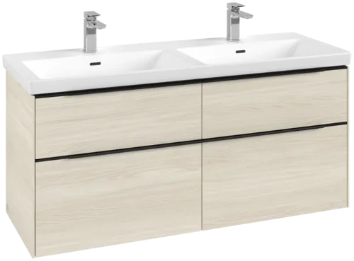Bild von VILLEROY BOCH Subway 3.0 Waschbeckenunterschrank, 4 Auszüge, 1272 x 576 x 478 mm, White Oak #C56801AA