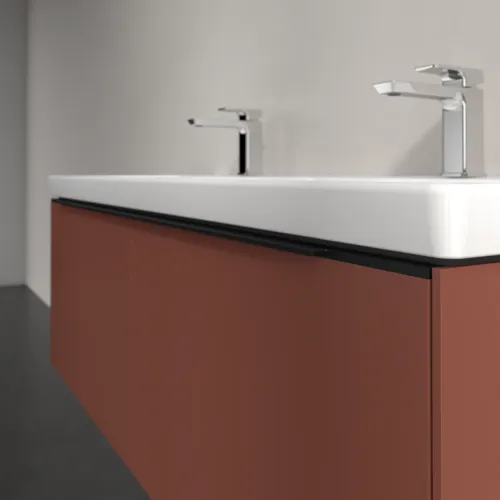 Bild von VILLEROY BOCH Subway 3.0 Waschbeckenunterschrank, 2 Auszüge, 1272 x 429 x 478 mm, Wine Red #C56701AH