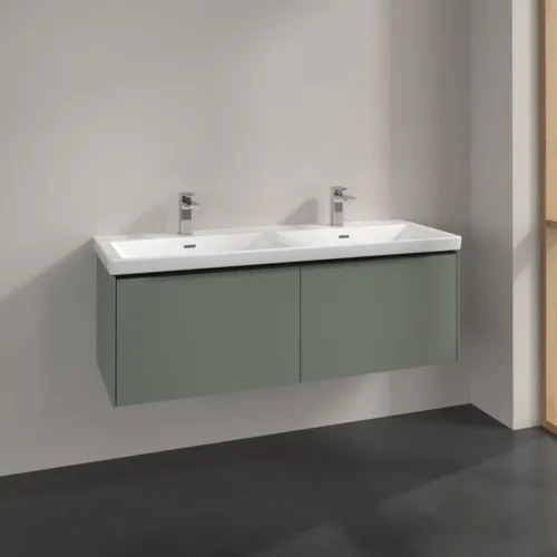 Bild von VILLEROY BOCH Subway 3.0 Waschbeckenunterschrank, 2 Auszüge, 1272 x 429 x 478 mm, Soft Green #C56701AF