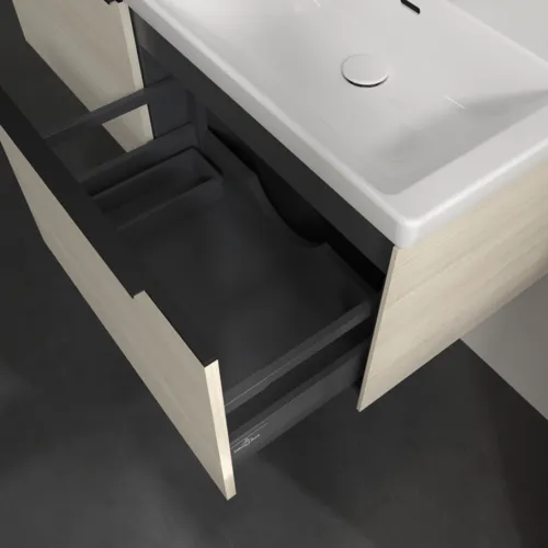 Bild von VILLEROY BOCH Subway 3.0 Waschbeckenunterschrank, 2 Auszüge, 1272 x 429 x 478 mm, White Oak #C56701AA