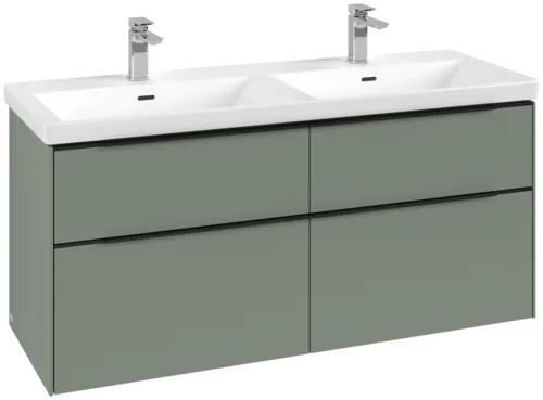 Bild von VILLEROY BOCH Subway 3.0 Waschbeckenunterschrank, 4 Auszüge, 1272 x 576 x 478 mm, Soft Green #C56801AF
