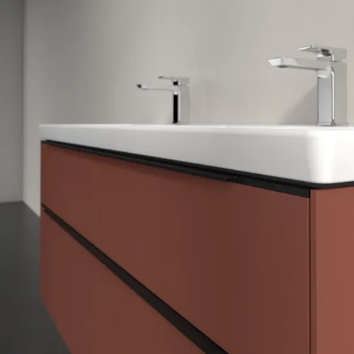 Bild von VILLEROY BOCH Subway 3.0 Waschbeckenunterschrank, 4 Auszüge, 1272 x 576 x 478 mm, Wine Red #C56801AH