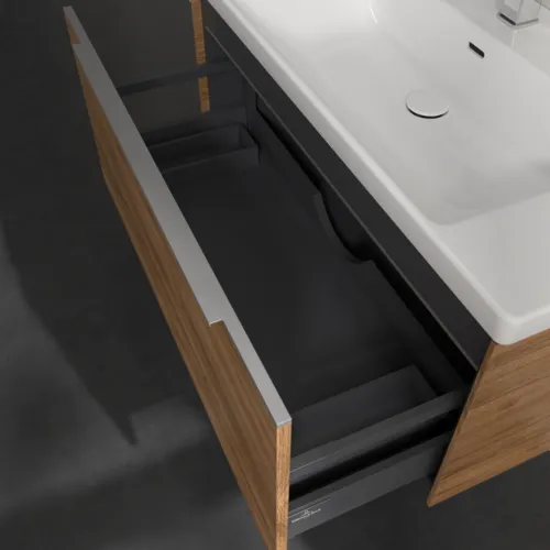 Bild von VILLEROY BOCH Subway 3.0 Waschbeckenunterschrank, mit Beleuchtung, 1 Auszug, 973 x 429 x 478 mm, Kansas Oak #C569L0RH