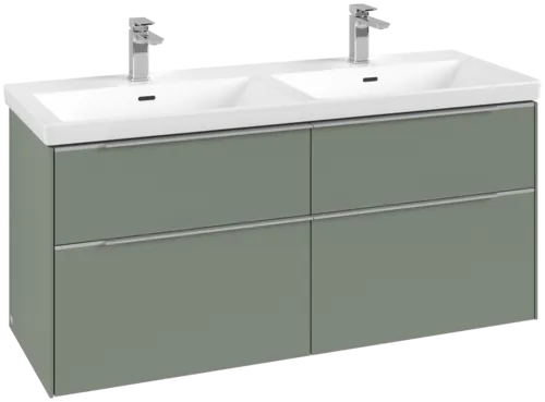 Bild von VILLEROY BOCH Subway 3.0 Waschbeckenunterschrank, 4 Auszüge, 1272 x 576 x 478 mm, Soft Green #C56800AF
