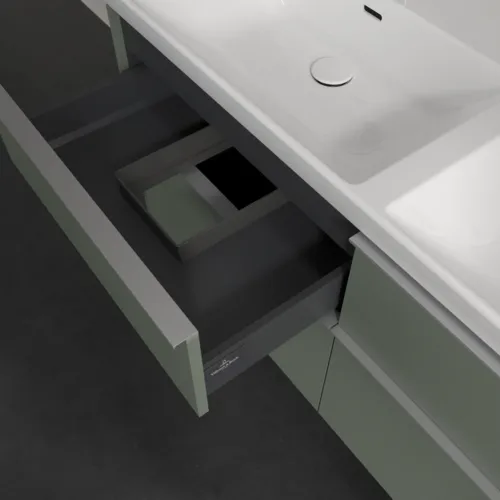 Bild von VILLEROY BOCH Subway 3.0 Waschbeckenunterschrank, 4 Auszüge, 1272 x 576 x 478 mm, Soft Green #C56800AF
