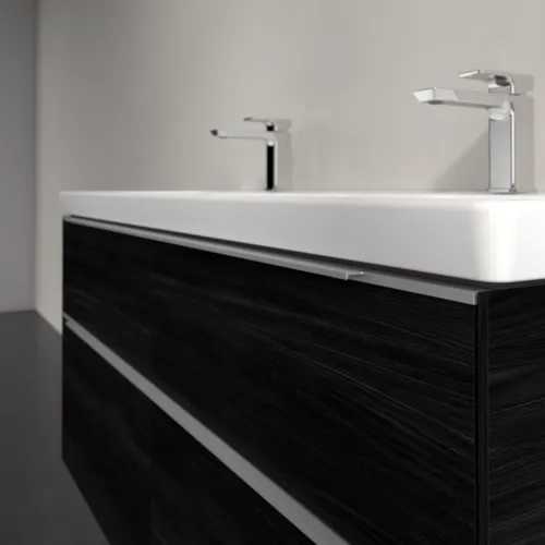 Bild von VILLEROY BOCH Subway 3.0 Waschbeckenunterschrank, 4 Auszüge, 1272 x 576 x 478 mm, Black Oak #C56800AB