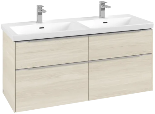 Bild von VILLEROY BOCH Subway 3.0 Waschbeckenunterschrank, 4 Auszüge, 1272 x 576 x 478 mm, White Oak #C56800AA