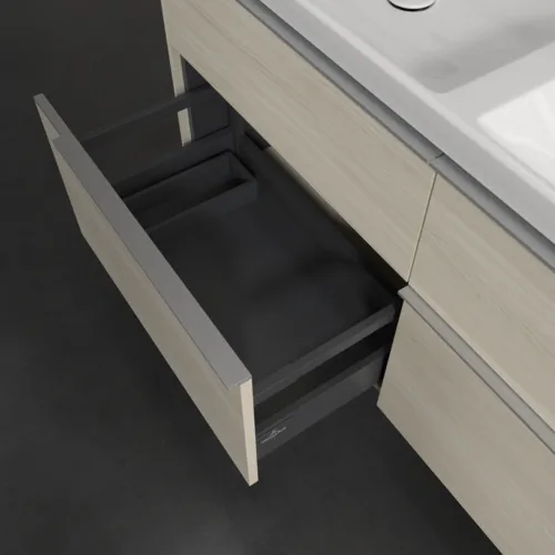 Bild von VILLEROY BOCH Subway 3.0 Waschbeckenunterschrank, 4 Auszüge, 1272 x 576 x 478 mm, White Oak #C56800AA