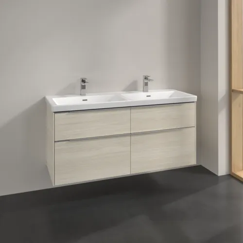 Bild von VILLEROY BOCH Subway 3.0 Waschbeckenunterschrank, 4 Auszüge, 1272 x 576 x 478 mm, White Oak #C56800AA