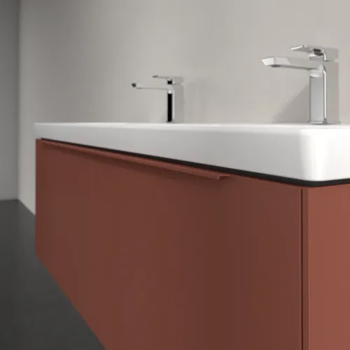 Bild von VILLEROY BOCH Subway 3.0 Waschbeckenunterschrank, 2 Auszüge, 1272 x 429 x 478 mm, Wine Red #C56702AH