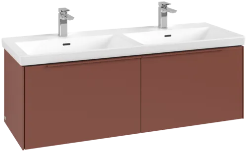 Bild von VILLEROY BOCH Subway 3.0 Waschbeckenunterschrank, 2 Auszüge, 1272 x 429 x 478 mm, Wine Red #C56702AH