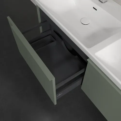 Bild von VILLEROY BOCH Subway 3.0 Waschbeckenunterschrank, 2 Auszüge, 1272 x 429 x 478 mm, Soft Green #C56702AF