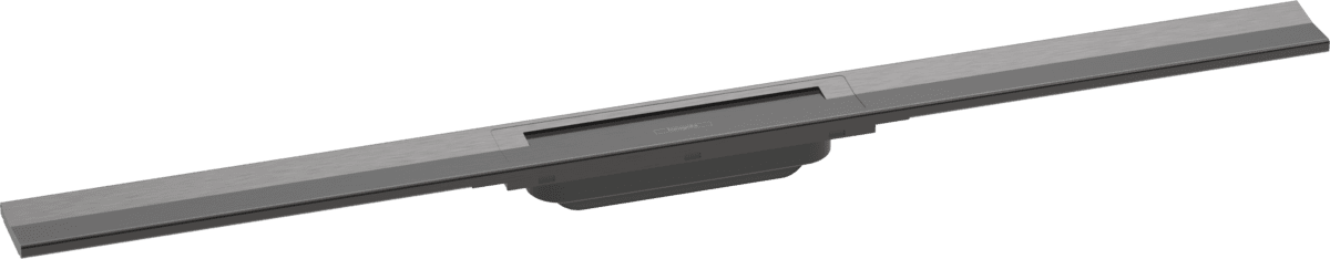 Bild von HANSGROHE RainDrain Flex Fertigset Duschrinne 900 kürzbar #56045340 - Brushed Black Chrome