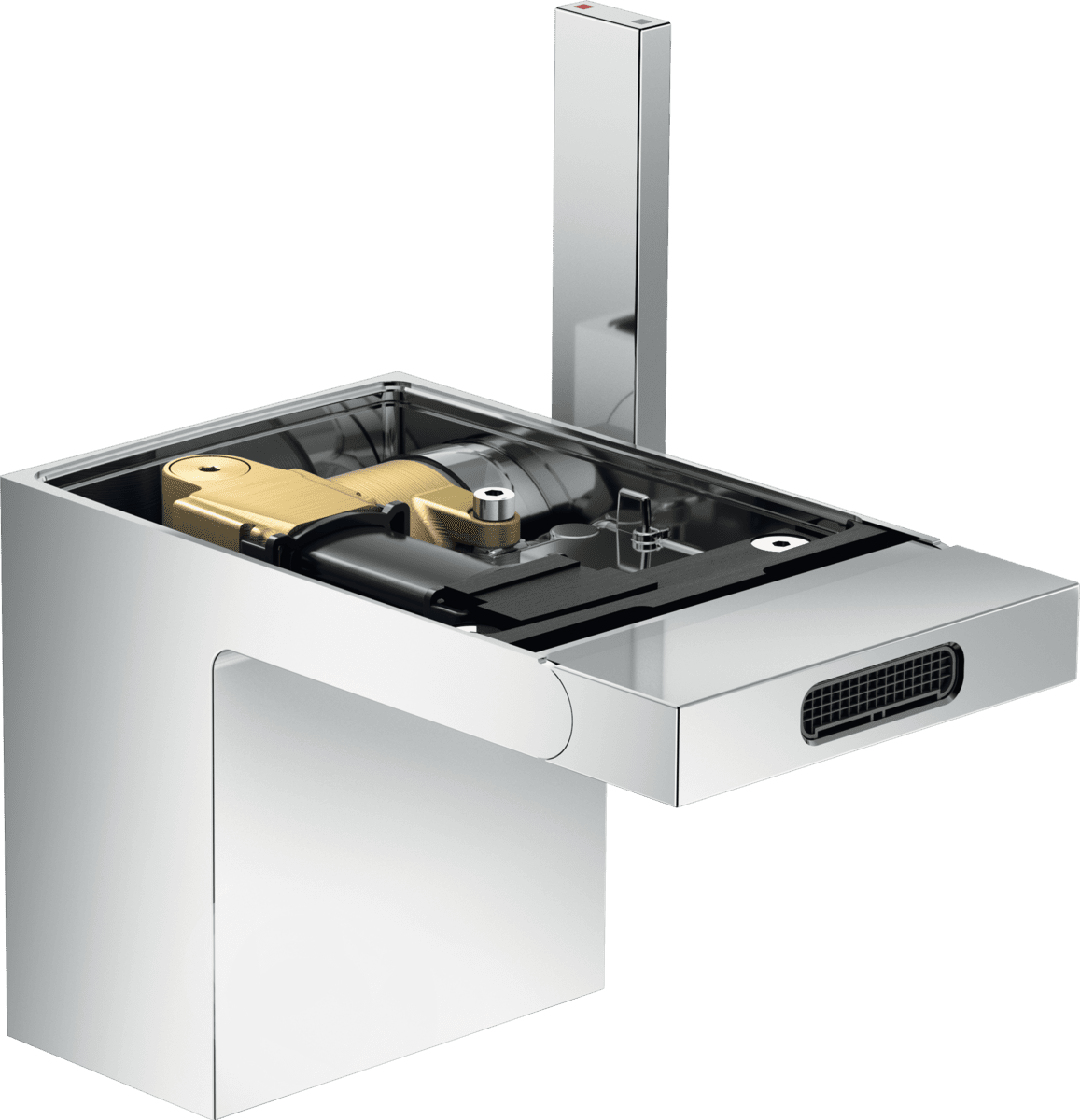 Bild von HANSGROHE AXOR MyEdition Einhebel-Bidetmischer mit Push-Open Ablaufgarnitur ohne Platte #47212000 - Chrom