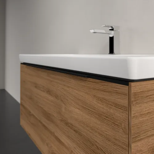 Bild von VILLEROY BOCH Subway 3.0 Waschbeckenunterschrank, 1 Auszug, 973 x 429 x 478 mm, Kansas Oak #C56901RH