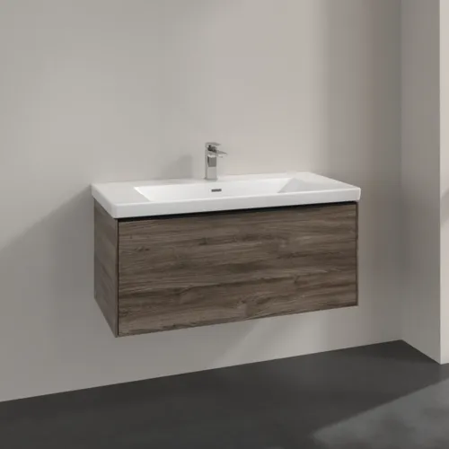 Bild von VILLEROY BOCH Subway 3.0 Waschbeckenunterschrank, 1 Auszug, 973 x 429 x 478 mm, Stone Oak #C56901RK