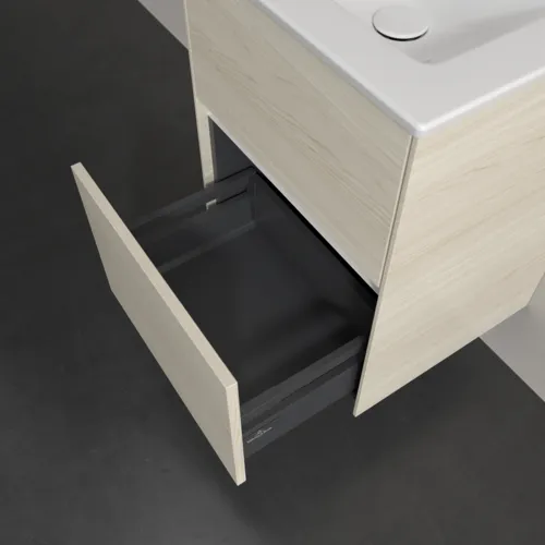 Bild von VILLEROY BOCH Collaro Waschbeckenunterschrank, mit Beleuchtung, 2 Auszüge, 472 x 610 x 404 mm, White Oak #C141B0AA
