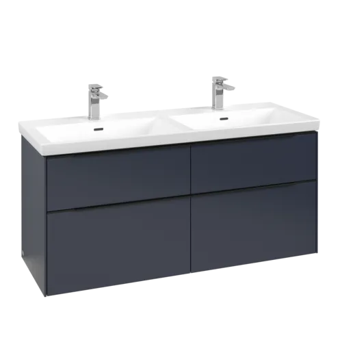 Bild von VILLEROY BOCH Subway 3.0 Waschbeckenunterschrank, mit Beleuchtung, 4 Auszüge, 1272 x 576 x 478 mm, Marine Blue #C568L1VQ