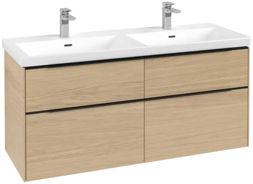 Bild von VILLEROY BOCH Subway 3.0 Waschbeckenunterschrank, mit Beleuchtung, 4 Auszüge, 1272 x 576 x 478 mm, Nordic Oak #C568L1VJ