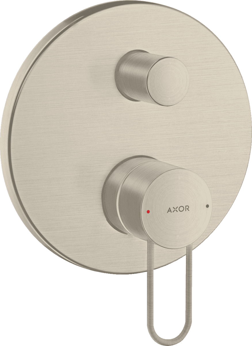 Bild von HANSGROHE AXOR Uno Einhebel-Wannenmischer Unterputz mit Bügelgriff und integrierter Sicherungskombination nach EN1717 #38428820 - Brushed Nickel