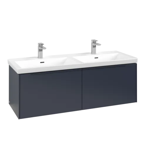 Bild von VILLEROY BOCH Subway 3.0 Waschbeckenunterschrank, mit Beleuchtung, 2 Auszüge, 1272 x 429 x 478 mm, Marine Blue #C567L2VQ