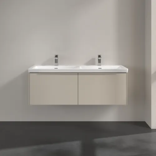 Bild von VILLEROY BOCH Subway 3.0 Waschbeckenunterschrank, mit Beleuchtung, 2 Auszüge, 1272 x 429 x 478 mm, Cashmere Grey #C567L2VN