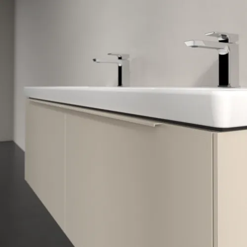 Bild von VILLEROY BOCH Subway 3.0 Waschbeckenunterschrank, mit Beleuchtung, 2 Auszüge, 1272 x 429 x 478 mm, Cashmere Grey #C567L2VN