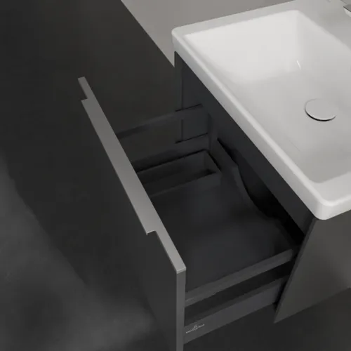 Bild von VILLEROY BOCH Subway 3.0 Waschbeckenunterschrank, 1 Auszug, 572 x 429 x 478 mm, Graphite #C57700VR