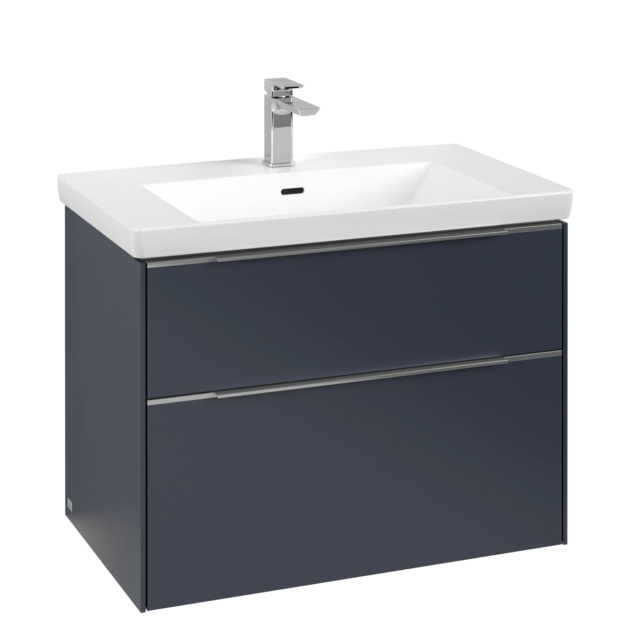 Bild von VILLEROY BOCH Subway 3.0 Waschbeckenunterschrank, mit Beleuchtung, 2 Auszüge, 772 x 576 x 478 mm, Marine Blue #C574L0VQ